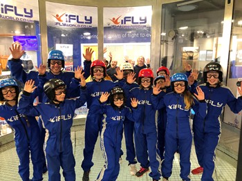 Group of people at iFLY