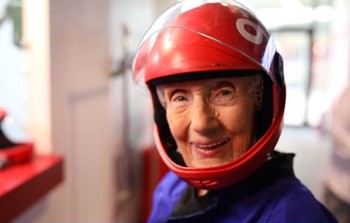 Elderly person at iFLY 4