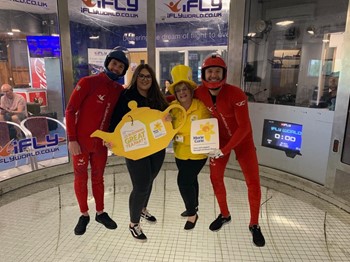 Group of people at iFLY 7