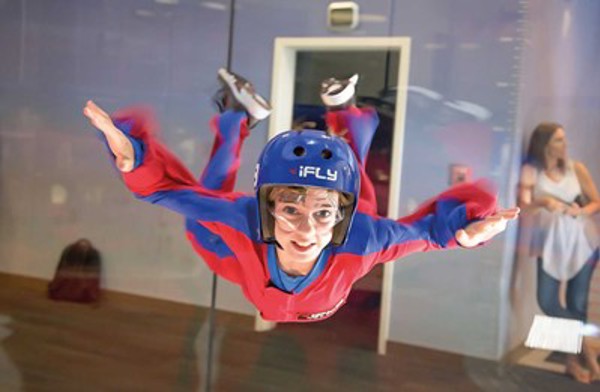 Kid flying at iFLY