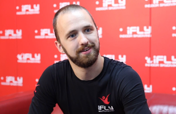 Man at iFLY