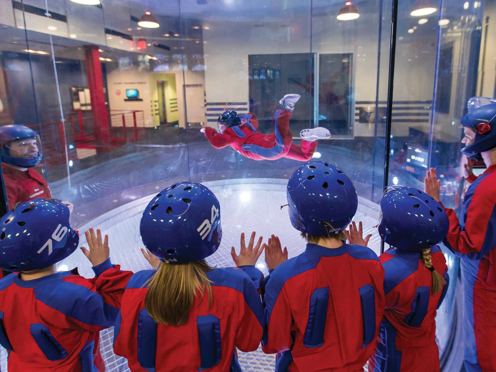 Group of kids at iFLY 2