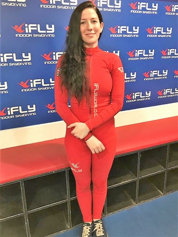 Woman at iFLY