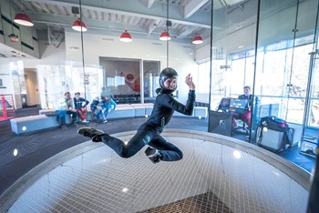 Person flying at iFLY 5