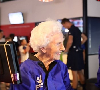 Elderly person at iFLY 3