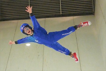 Person flying at iFLY 6